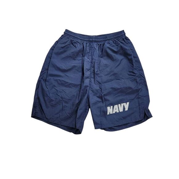 U.S. NAVY official physical fitness jogging short Nylon size men small reflected - Picture 1 of 7